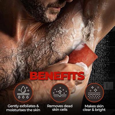 Beardo Whisky Smoke Perfumed Luxury Soap Crafted for Men, Deep Cleanses Skin Pores 75 gm - Soaps