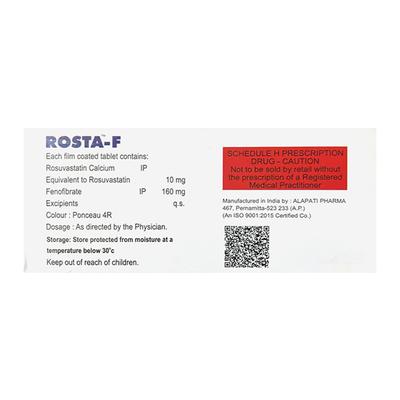 ROSTA F Tablet 15's - High Cholesterol-Dys