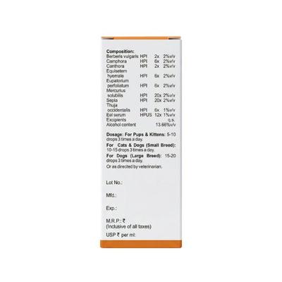 Dr. Bakshi's Bakson's Homoeopathy Creatinine Aid Drops (Veterinary) 30 ml - Pet Healthcare