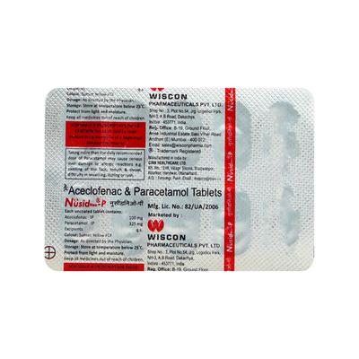 NUSID NEO P Tablet 10's - Pain relief-Nsa