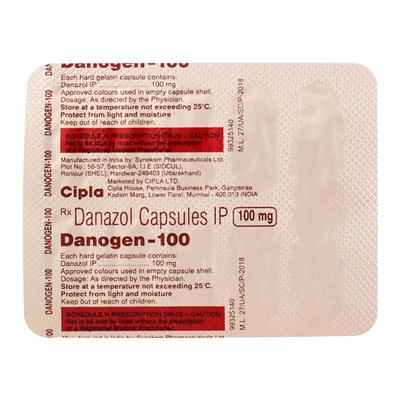 Danogen 100mg Capsule 10'S - Hormonal Therapy-And