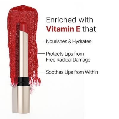 Swiss Beauty Select High On Shine Creamy Lipstick Enriched With Vitamin E Scarlet Red 1 gm - Lipsticks