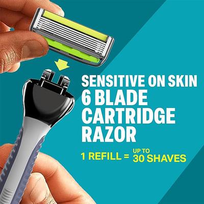 Bombay Shaving Company Sensiflo 6 Razor with Cartridfe 2's - Razors & Cartridges