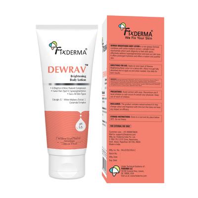 Fixderma Dewrav Brightening Body Lotion with Ceramide, Lotion for Hyperpigmentation 200 ml - Face Moisturizers