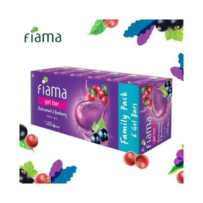 Fiama Gel Bar Blackcurrant And Bearberry, 125g each 6's - Soaps