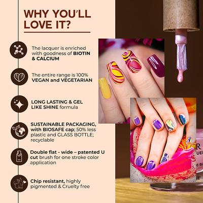 Colorbar Vegan Nail Lacquer Solitaire-284 8 ml - Nail Polish