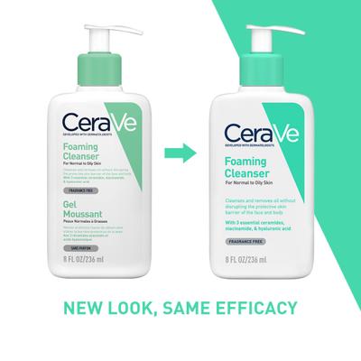 CeraVe Foaming Cleanser For Normal To Oily Skin 236 ml - Face Wash & Cleansers