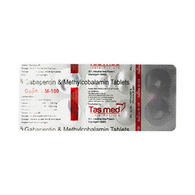 GAPITAS M 100 Tablet 10's - Neuropathic Pain-Dru