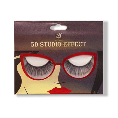 Matt Look 5D Studio Effect Luxury Eyelashes Collection with Strong Adhesive, 01 Wing Woman 1's - Eyelashes