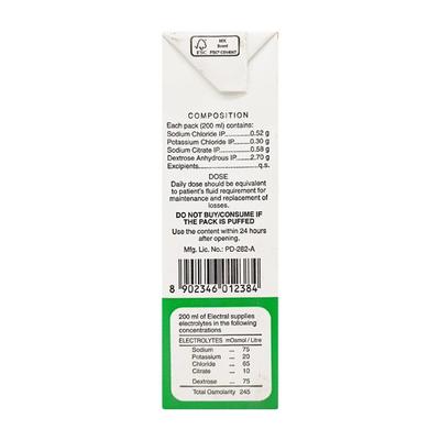 Electral Delicious Orange Flavour Liquid 200ml - Supplements-Ele