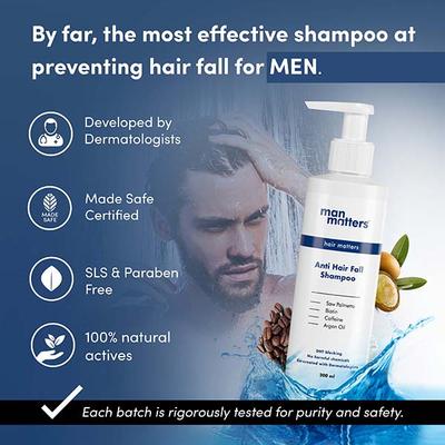 Man Matters Anti Hair Fall DHT blocking Shampoo 200 ml - Shampoos