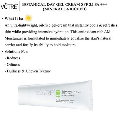 Votre Botanical Day Gel SPF 35 PA++ Creme 50 gm - Face Creams
