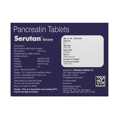 Serutan Tablet 10'S - Digestion-Dig