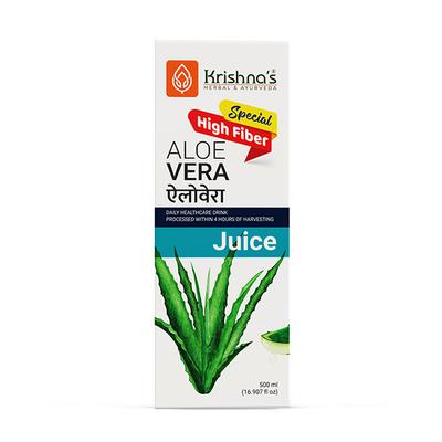 Krishna's Herbal & Ayurveda Special High Pulp Aloe Vera Juice 500 ml - Ayurvedic Juices