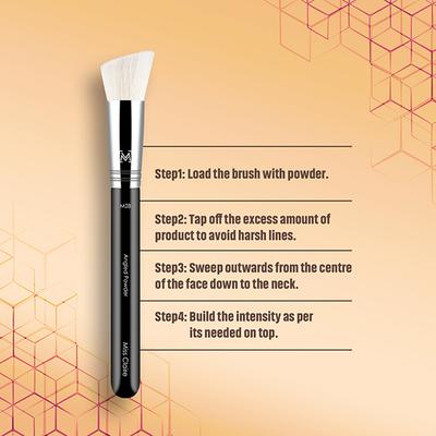 Miss Claire M28 - Angled Powder Brush (Chrome) 1's - Face Brush