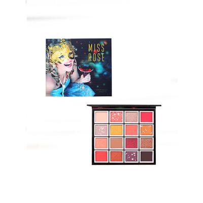 Miss Rose Highly Pigmented 16 Multi - color 3D Eyeshadow Palette 7001 - 011 03 26.15 gm - Face Palettes