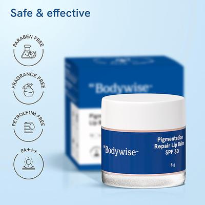 Be Bodywise Pigmentation Repair Lip Balm with SPF 30 8 gm - Lip Balms