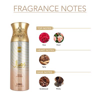 Ajmal Wisal Parfum Deo 200 Ml - Deodorants/Roll-Ons