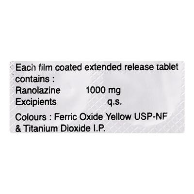 Ranolaz OD Tablet 10'S - Angina