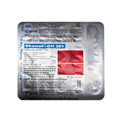 OKAMET GM 501 Tablet 15's - Diabetes-Ant