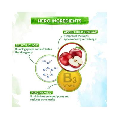 Mamaearth Oil Free Face Wash for Oily Skin with Apple Cider Vinegar & Salicylic Acid for Acne Prone Skin 100 ml - Face Wash & Cleansers