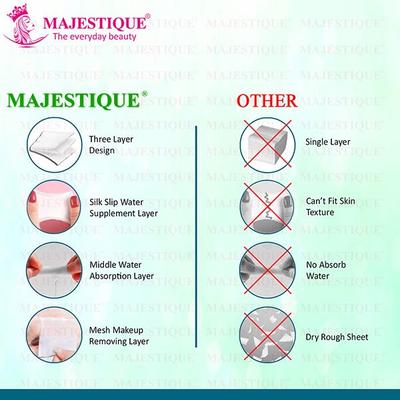 Majestique Cotton Pads Makeup Remover Pads Makeup 460 Units 1's - Cotton Buds & Balls