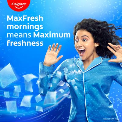 Colgate Max Fresh with Cooling Crystals Blue Gel Toothpaste - Peppermint Ice 150 gm - Toothpaste