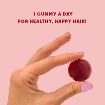 IKWI Happy Hair Gummies With Plant based Biotin 10000 mcg & Vitamin A, C, E 1's - Hair & Skin