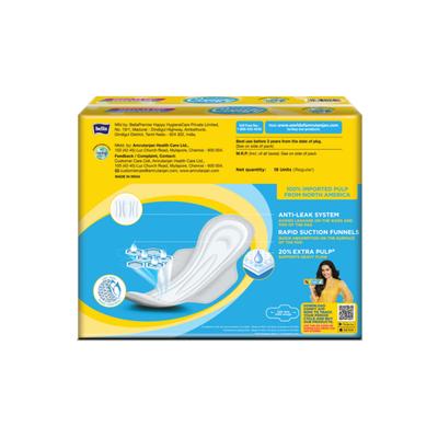 Amrutanjan Comfy Snug Fit Sanitary Pads - Regular Dry Value Pack 18's - Sanitary Napkins