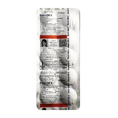 DAVI OD 5 Tablet 10's - Diabetes-Ant