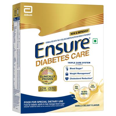 Ensure Diabetes Care Powder - Vanilla Flavour 200 gm (Refill Pack) - Diabetes (Fitness)