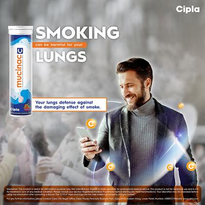 MUCINAC C STRAWBERRY FLAVOUR Effervescent Tablet 15's - Supplements-Vam