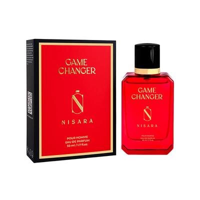 Nisara Game Changer Perfume Long-Lasting Fragrance Ambery Woody Fruity Eau De Parfum 50 ml - Men Perfumes (Edt/Edp)