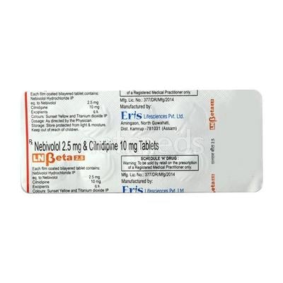 LN Beta 2.5 Tablet 10'S - Hypertension-Bet