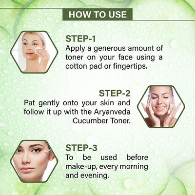 Aryanveda Cucumber Face Toner for Glowing Skin For Men & Women 1000 ml - Toners