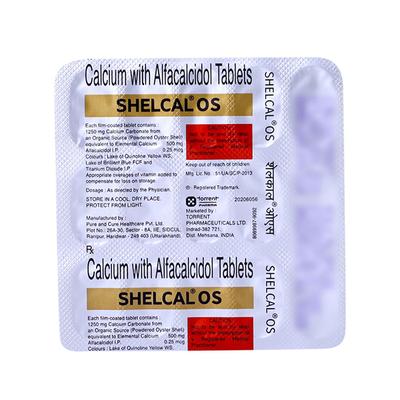 Shelcal OS 500mg Tablet 15'S - Osteoporosis-Age