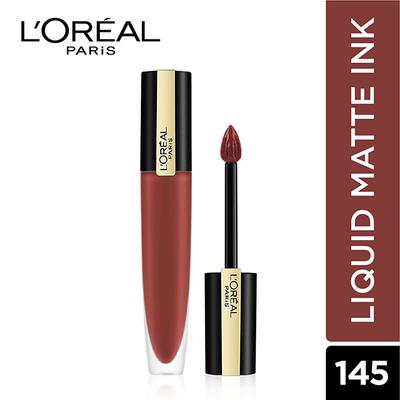 L'Oreal Paris Rouge Signature Matte Liquid Lipstick, 145 I Convince 7 ml - Lipsticks