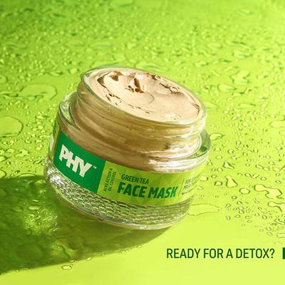 Phy Green Tea Face Mask 60 gm - Masks & Peels