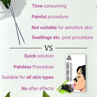 Sotrue Charcoal Nose Pore Deep Cleansing Strips 5's - Face Mask