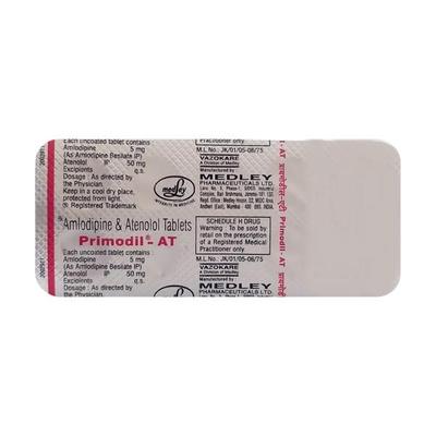 Primodil AT Tablet 10'S - Hypertension-Cal