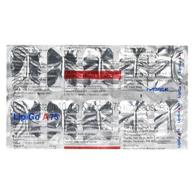 Lipigo A 10/75mg Capsule 10'S - High Cholesterol-Dys