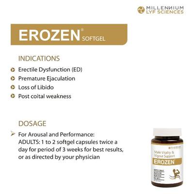 Millennium Lyf Sciences Erozen Softgel 20's - Pure Herbs