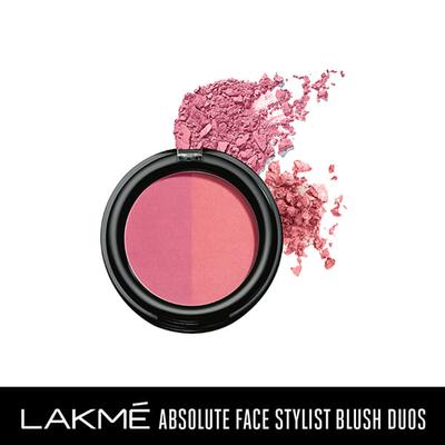 Lakme Absolute Face Stylist Blush Duos Pink Blush 6 Gm - Blushes