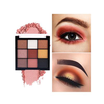 Miss Rose 9 Color Matte & Shimmer Nude Eyeshadow Palette 7001 - 486Z1 01 23.4 gm - Face Palettes