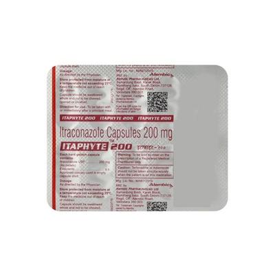 Itaphyte 200mg Capsule 10'S - Fungal Infections-Anf
