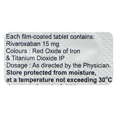 RIVOLAS 15 Tablet 15's - Blood Clot-Ant