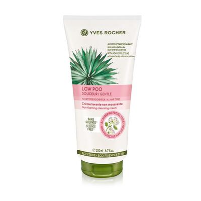 Yves Rocher Low Shampoo Gentle Hair Non-Foaming Cleansing Cream Sulfate Free 200 ml - Shampoos