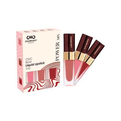 Charmacy Milano Bold Liquid Lipstick Trio - Power Mix 16.8 ml - Lip Kits & Palettes