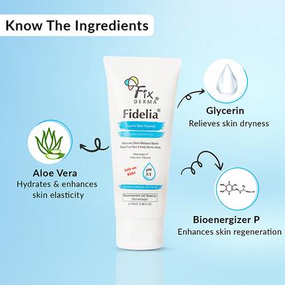 Fixderma Fidelia Gentle Skin Cleanser Face Wash for Women 100 ml - Face Wash & Cleansers