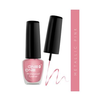 One On One 24 Hrs Long Lasting & Waterproof Eyeliner - Metallic Pink 5 ml - Eyeliners